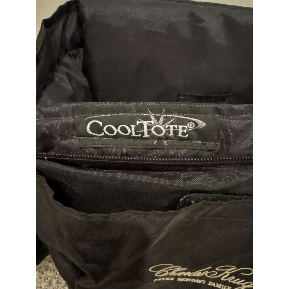 Cool Tote Adjustable Strap Black Cooler Bag With Charles Krug Logo